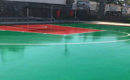 南阳篮球场翻新地面